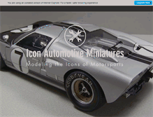 Tablet Screenshot of iconautomotiveminiatures.com